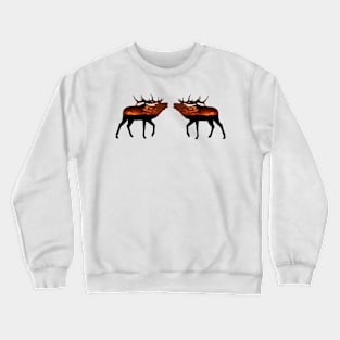 Sunset Elk Crewneck Sweatshirt